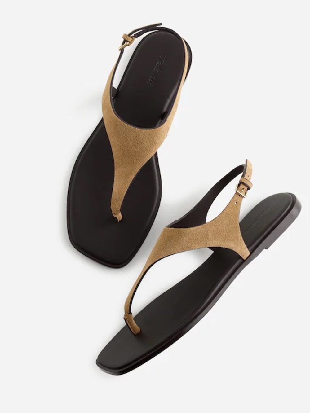 Madewell The Kira Covered Thong Sandal